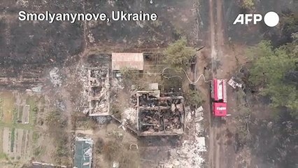 Ukraine firefighters beat back fatal forest blazes