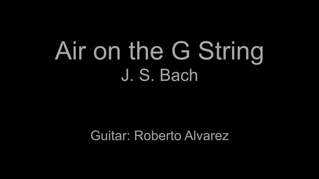 Bach - Air on the G String (Guitar Cover)