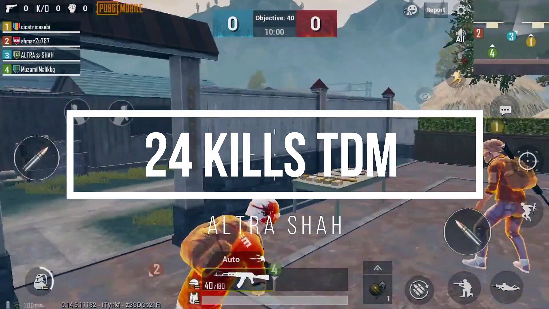 TDM - 24 kills - AKM Spray - PUBG Mobile - Victory - ALTRA CLAN