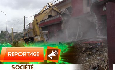 Construction du 4e pont les buldozers  passent à l'action pour raser les maisons de "BROMAKOTÉ"
