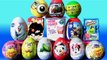 Surprise Eggs Disney Cars Pixar SPONGE BOB TOYS MICKEY MOUSE Unboxing Sorpresa Huevos Toy Review