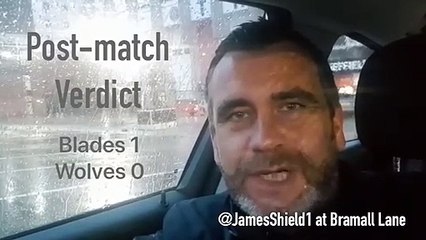 James Shield's verdict on SHeffield United 1 Wolves 0