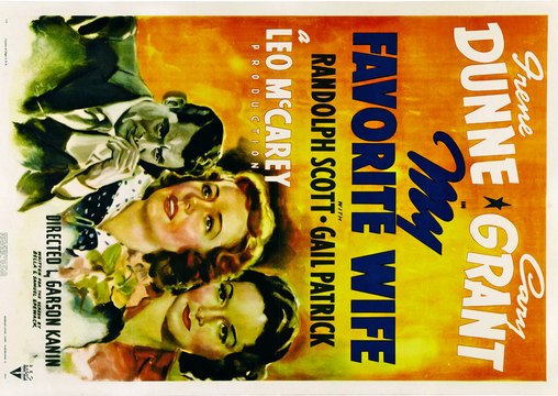 My Favorite Wife movie (1940) - Irene Dunne, Cary Grant, Randolph Scott