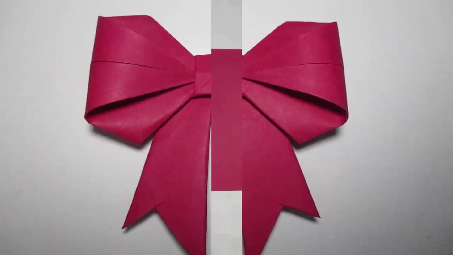 Origami Paper Ribbon Bow