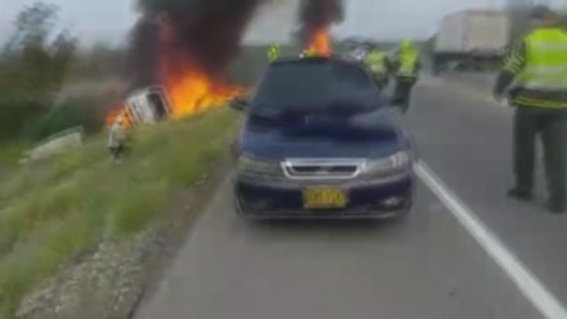 Ascienden a 21 los muertos por incendio de camión cisterna en Colombia