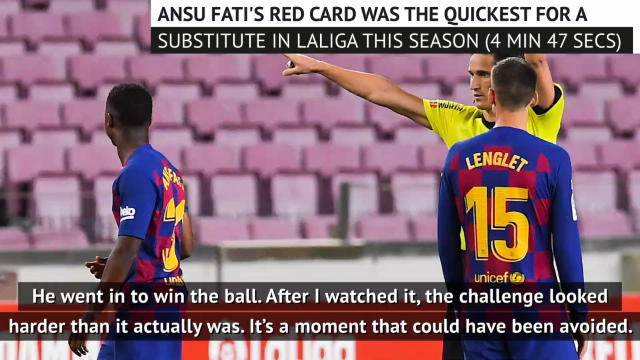 Setien sympathetic over Fati red card
