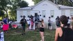 Black Lives Matter protest in Schoolcraft stops at Underground Railroad house