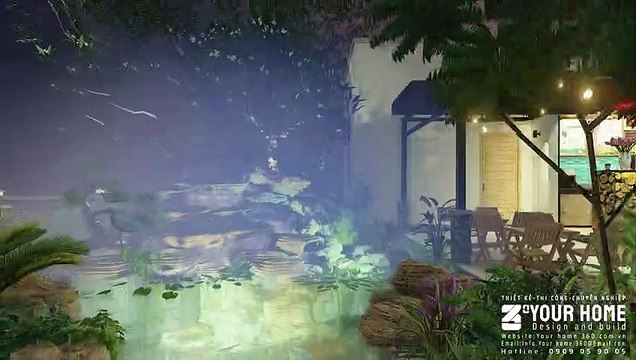 MẪU THIẾT KẾ QUÁN CAFE SÂN VƯỜN BÌNH DÂN TẠI NGHỆ AN HUYỀN TÚ COFFEE 600m2