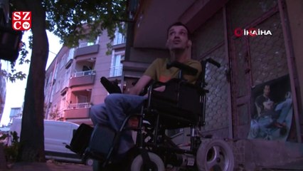 Vicdansız hırsızlar engelli gencin arabasını parçalara ayırıp çaldılar