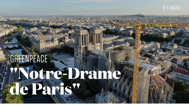 Greenpeace s'empare de Notre-Dame de Paris pour faire passer son message à Emmanuel Macron