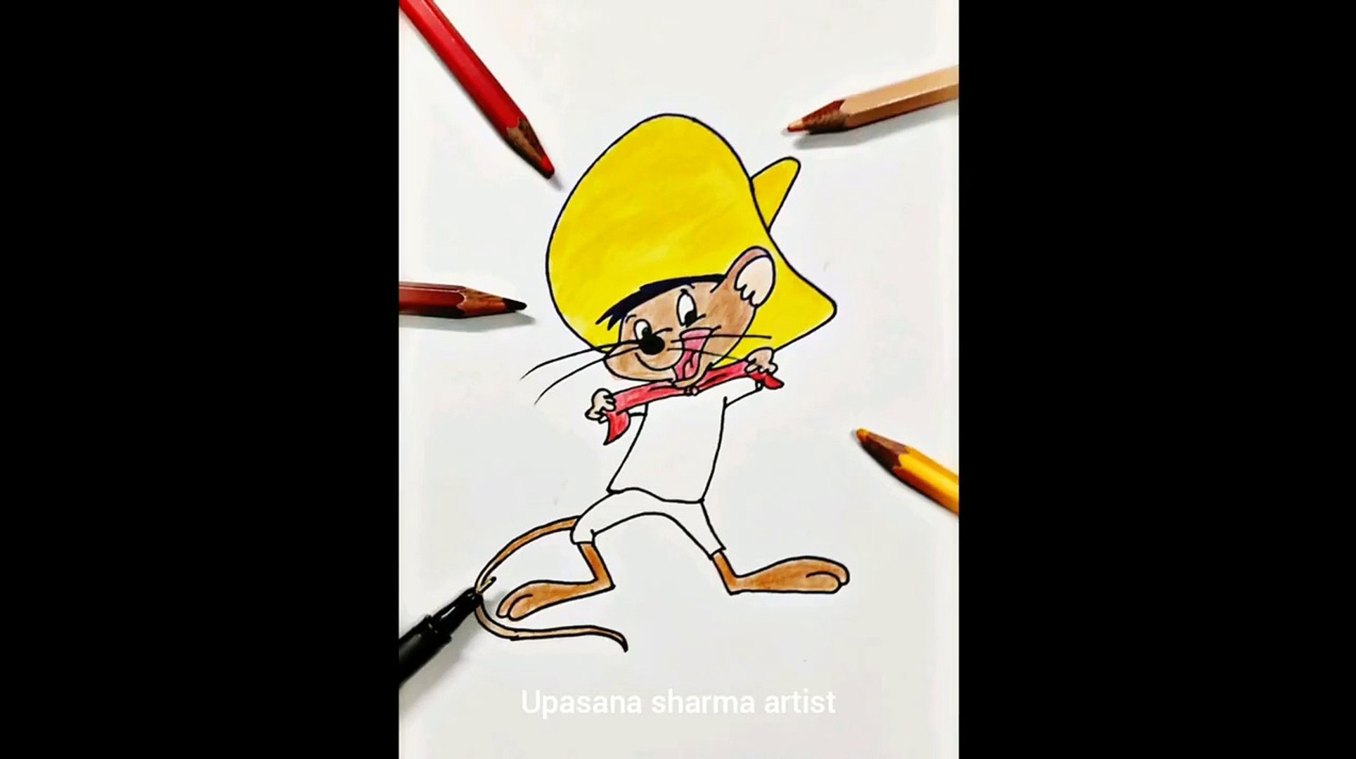 How To Draw Speedy Gonzales (LOONEY TUNES) 