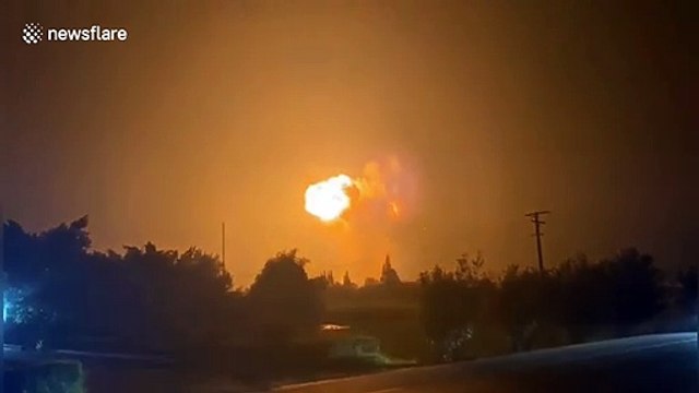 Fireworks factory explodes creating huge mushroom cloud in China