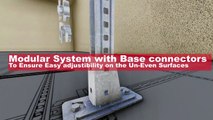 Integrated Floor Support System with Details Video (combine Support System for Electrical Cabinet, Cable tray and raised access floor) by Model