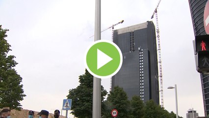 Desalojo por un escape de gas en la "quinta torre" de Castellana