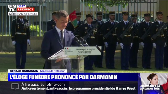 Gendarme tuée: Gérald Darmanin salue la mémoire d'une personne qui avait fait le choix de l'engagement pour le service de la France