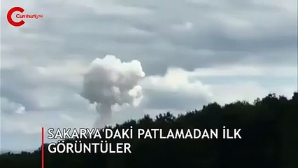 Sakarya'daki patlamadan ilk görüntüler