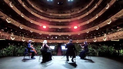 L'opéra de Barcelone joue devant un public... de 2300 plantes