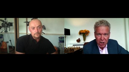 Andrew Eborn with actor, director Sean Cronin