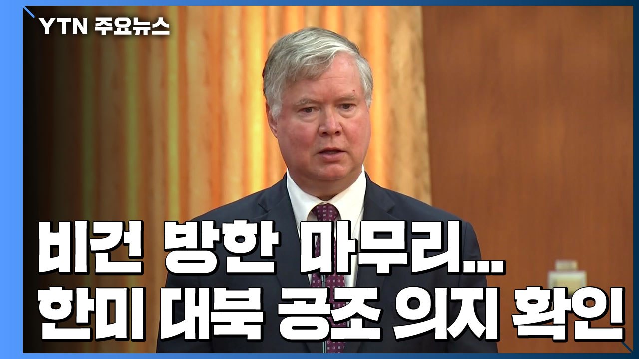 비건 방한 마무리...한미 대북 공조 의지 재확인 / YTN