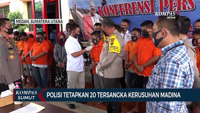 Ini Wajah 20 TSK Kerusuhan Unjuk Rasa di Mandailing Natal
