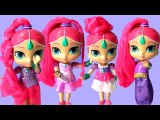 Shimmer and Shine Dress Up Dolls ❤ Magic Dress Shimmer and Shine Magiclip Dolls by Funtoys
