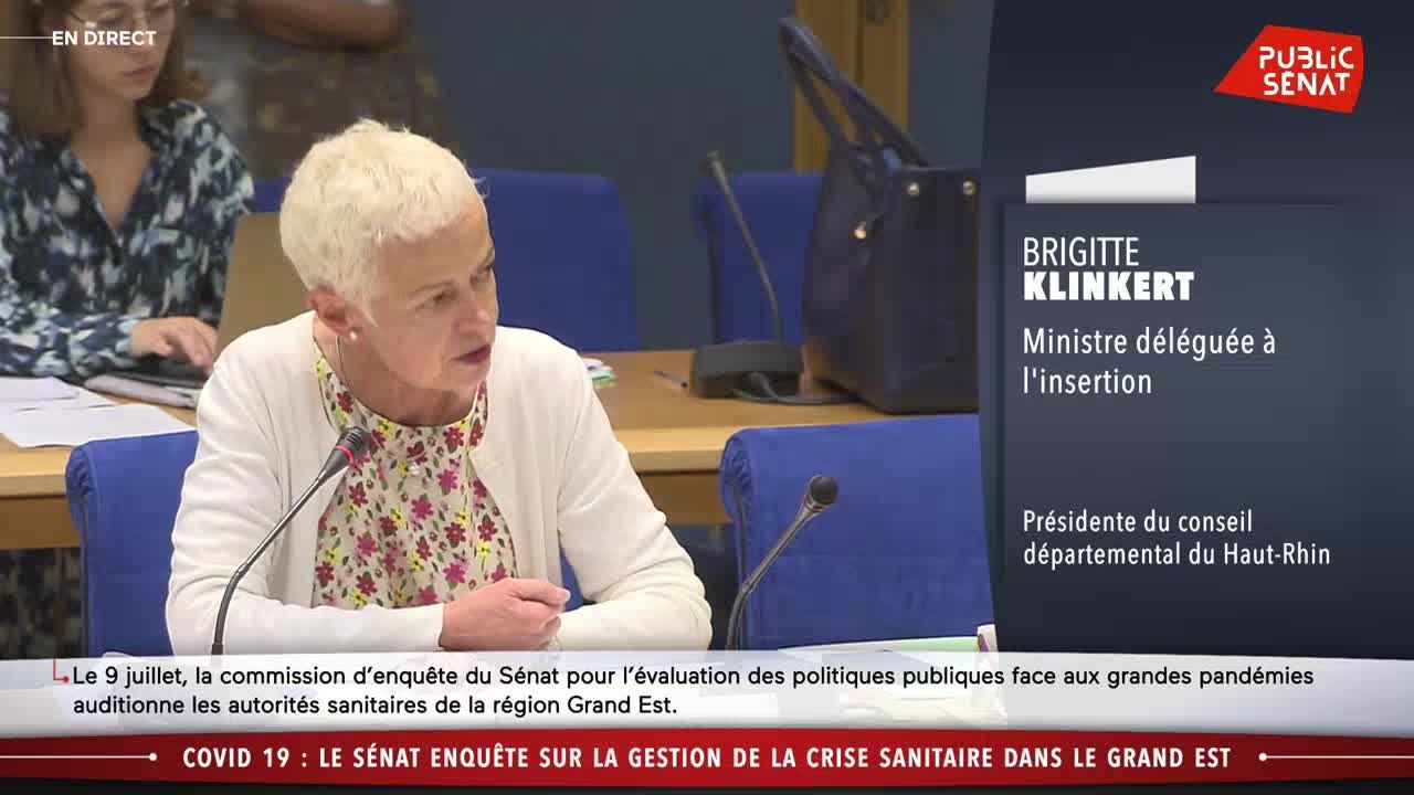 Crise sanitaire : Brigitte Klinkert auditionnée - Les matins du Sénat (09/07/2020)