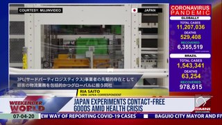 Japan experiments contact-free goods amid health crisis