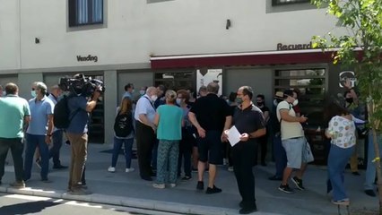 Download Video: Comerciantes de Cáceres protestan ante posible peatonalización de la calle Parras