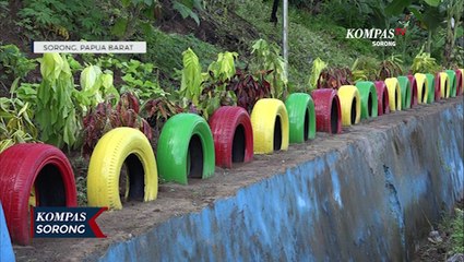 Warga Sulap TPS Jadi Taman Kota