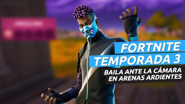 Baila en cámara durante 10 segundos en Arenas Ardientes - desafío de la semana 4 Fortnite Temporada 3