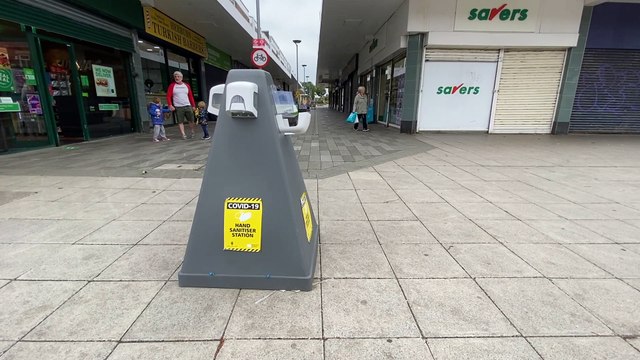 Hand sanitiser units set up to fight coronavirus targeted in shopping centres