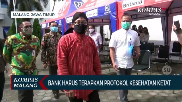 Pasca 7 Karyawan Positif Corona, Wali Kota Malang Tinjau Kanwil BRI Martadinata