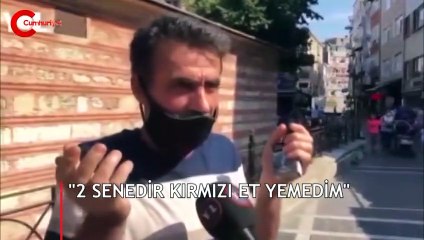 Yurttaşın 'kırmızı et' itirafı gündem oldu!