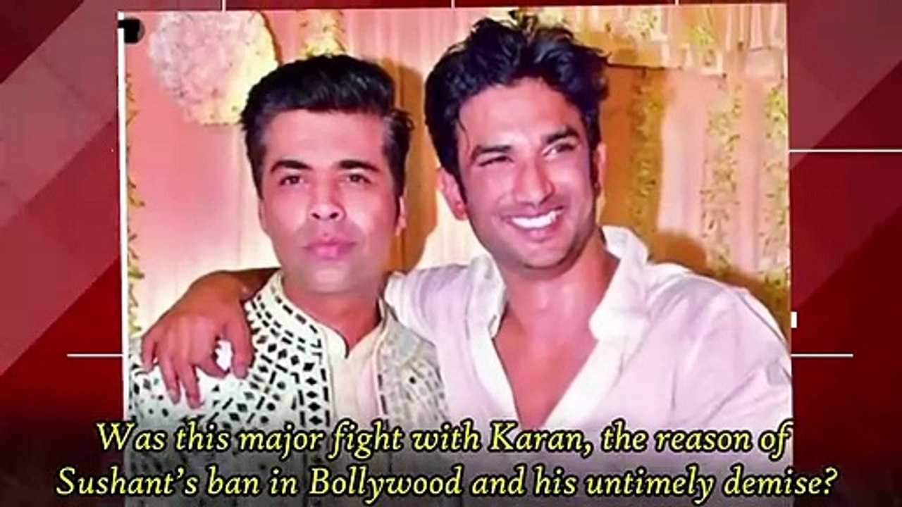 Dark Intention of Karan Johar For Sushant Singh Rajput