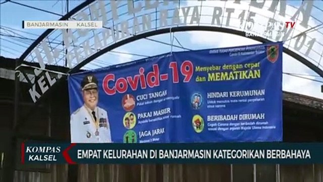 4 Kelurahan di Banjarmasin Masuk Kategori Zona Merah Pekat Covid-19