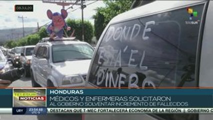 Movilización en Honduras para denunciar colapso hospitalario