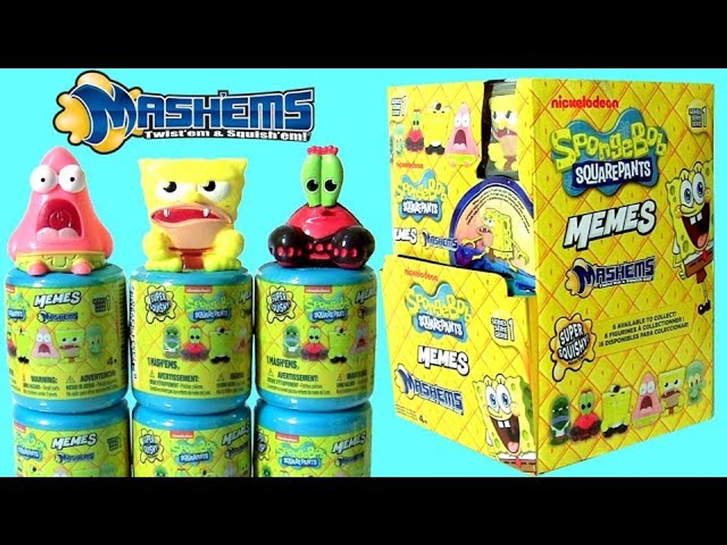 SpongeBob Mashems Memes Case Blind Bag NEW 2017 Mash Ems Mystery Capsules by Funtoys