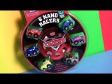 6 Nano Racers Cars Disney Pixar Pullback car-toys Race Lightning McQueen Using Coins Wheelies