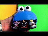 Cookie Monster Eats Micro Drifters Boost DJ Kabuto Luigi Guido Yokoza Cars Lightning McQueen Pixar