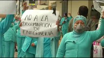 Protesta de los sanitarios peruanos por las condiciones en las que se enfrentan al coronavirus