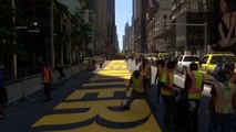 LIVE: Black Lives Matter slogan is painted in front of Trump Tower