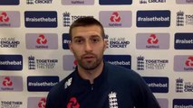England's Mark wood on west indies test day 2