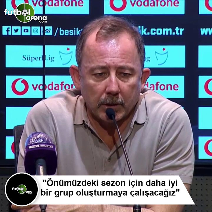 Sergen Yalçın: "Önümüzdeki sezon için daha iyi bir grup oluşturmaya çalışacağız"