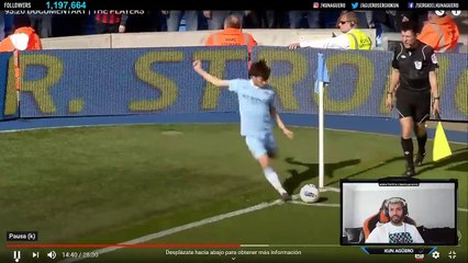 Kun Agüero reaccionando al documental del man city full