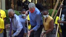 'Black Lives Matter' em frente à Trump Tower