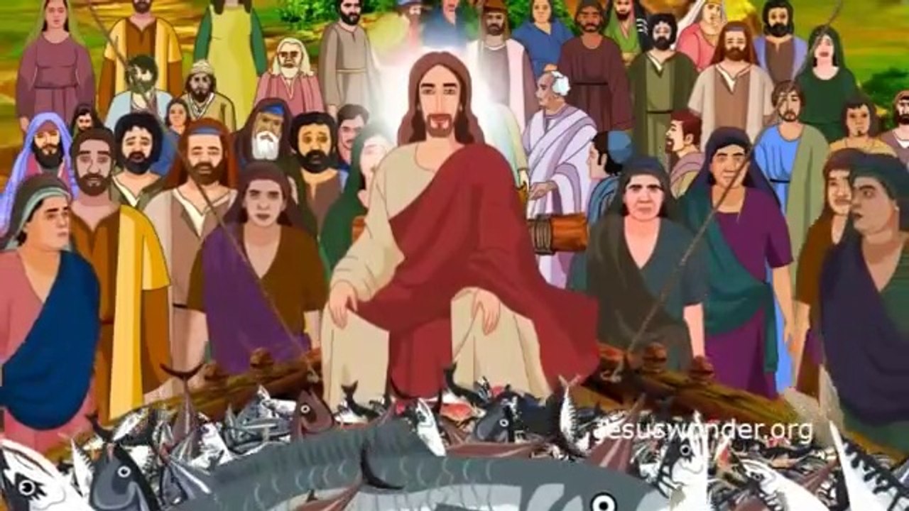 Bible stories for kids - Peter's Amazing Catch ( Hindi Cartoon Animation )