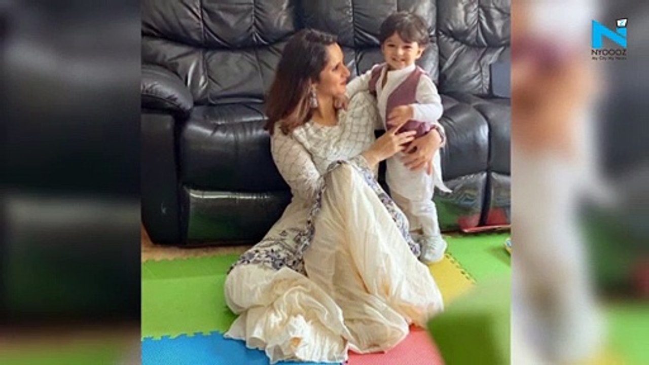 Watch, Sania Mirza shares video with Izhaan, calls him apple of her eye