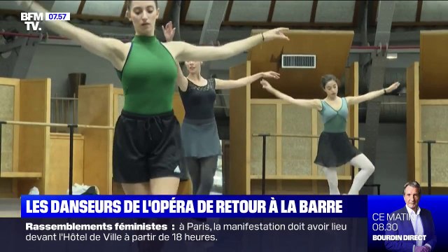 Les danseurs de l'Opéra de retour à la barre