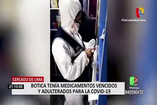Cercado de Lima: intervienen botica que ofrecía medicamentos vencidos y adulterado para COVID-19