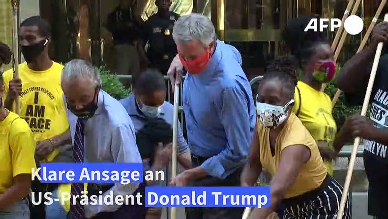 'Black-Lives-Matter'-Schriftzug prangt nun groß vor dem Trump-Tower